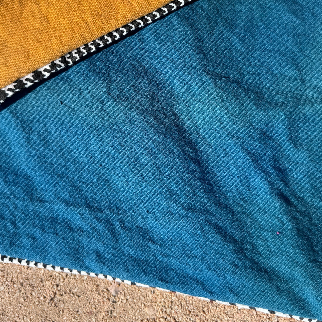 Mustand & Dark Teal Canvas Colorblocked Throw Pillow Set - Monte Visión