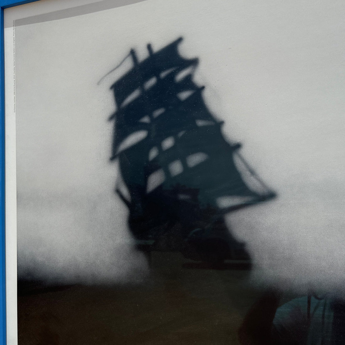 Vintage Framed Ed Ruscha Sweden Moderna Museet Exhibition Poster - Monte Visión