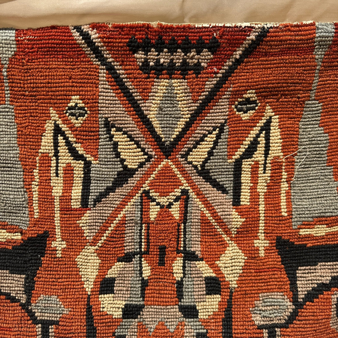 1970's Andean Rorschach Psychedelic Tapestry - Monte Visión