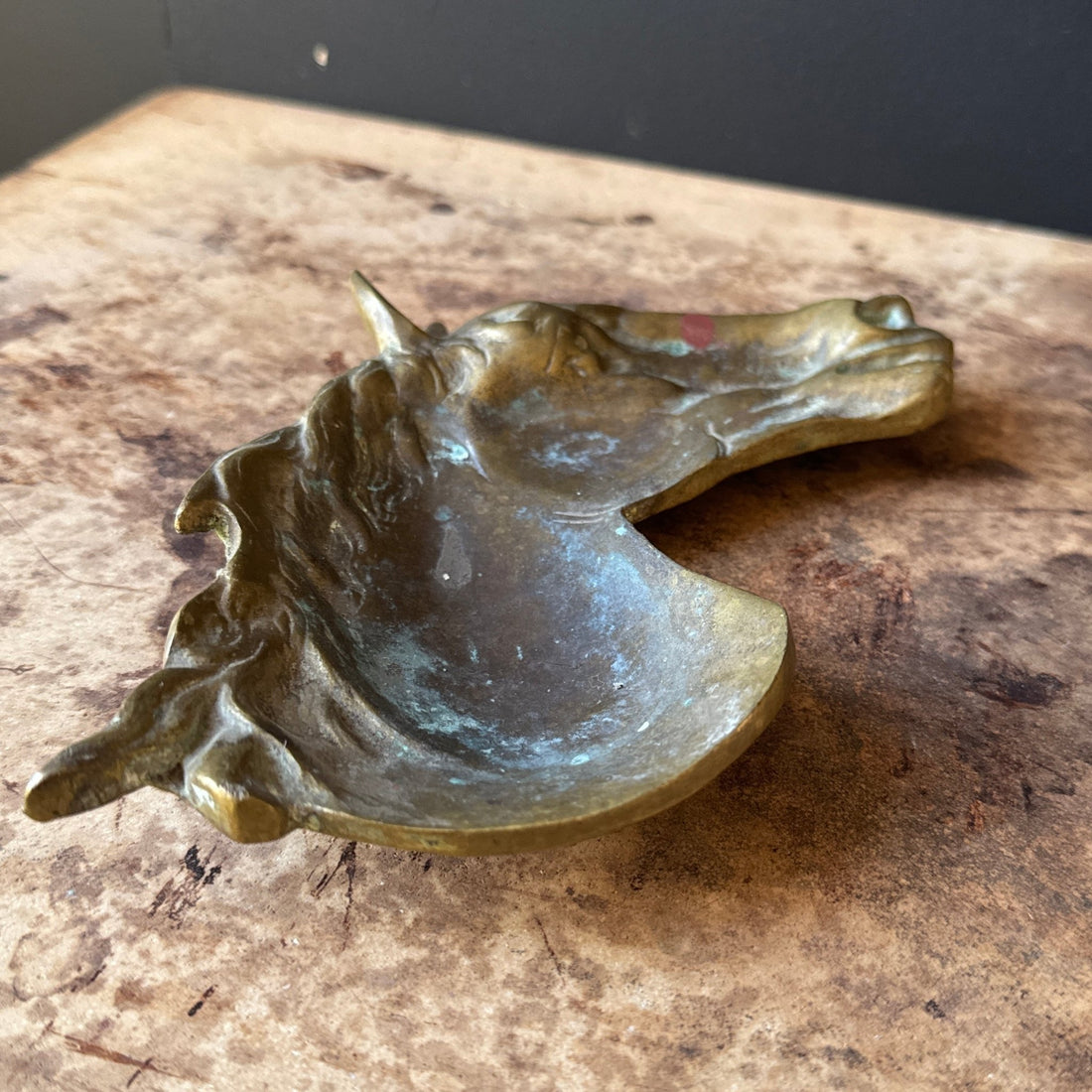 1970's Brass Horse Head Ashtray - Monte Visión