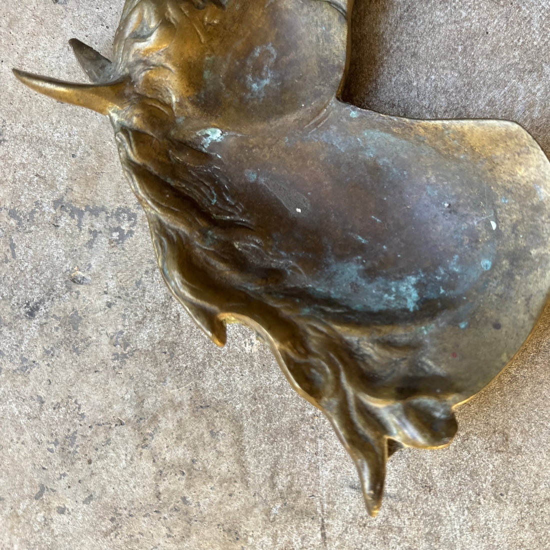 1970's Brass Horse Head Ashtray - Monte Visión