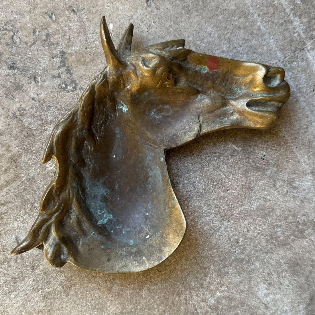 1970's Brass Horse Head Ashtray - Monte Visión