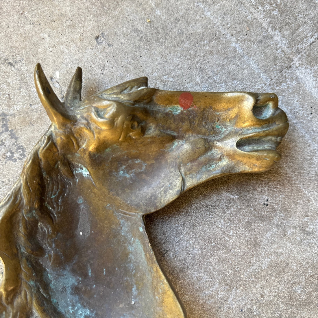 1970's Brass Horse Head Ashtray - Monte Visión