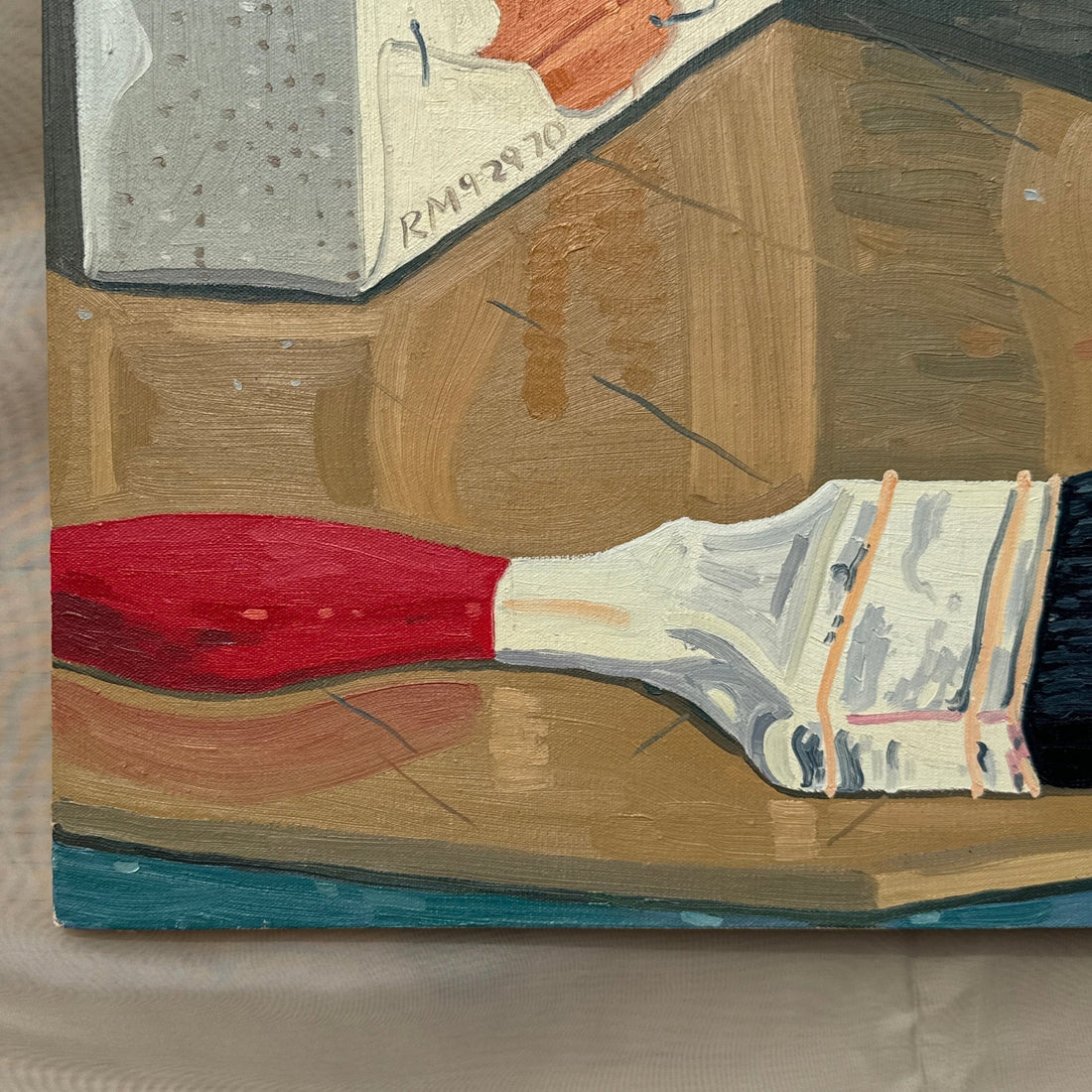 1970's Surrealist Artists Table Top Still Life - Monte Visión