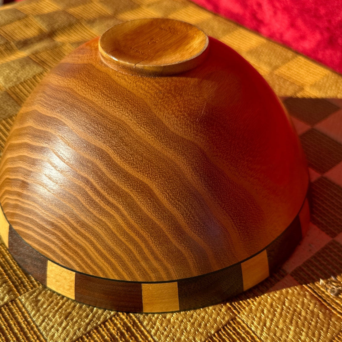 Artist-Made Decorative Marquetry Wood Bowl - Monte Visión