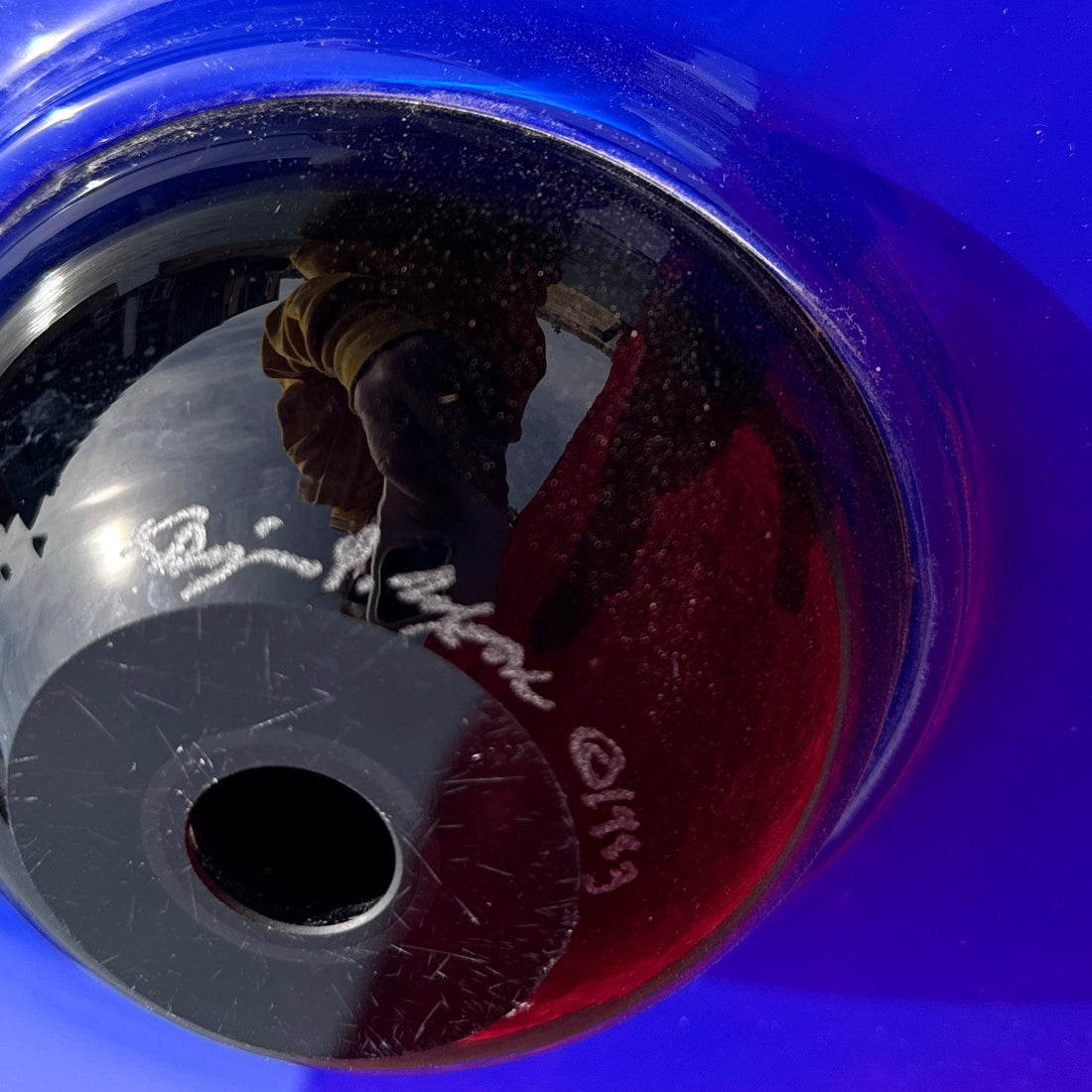 Benjamin Moore "Palla" Series Cobalt Blue & Black Glass Bowl - Monte Visión