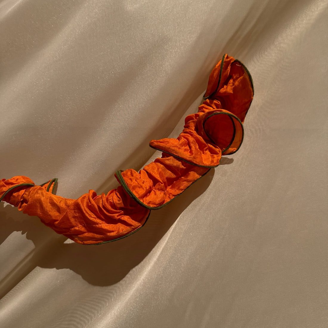 Early 2000's Orange Silk Bendy Rope Lights - Monte Visión