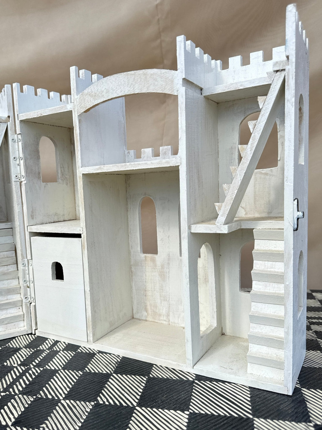 Handmade Wood Trinket Castle Storage - Monte Visión