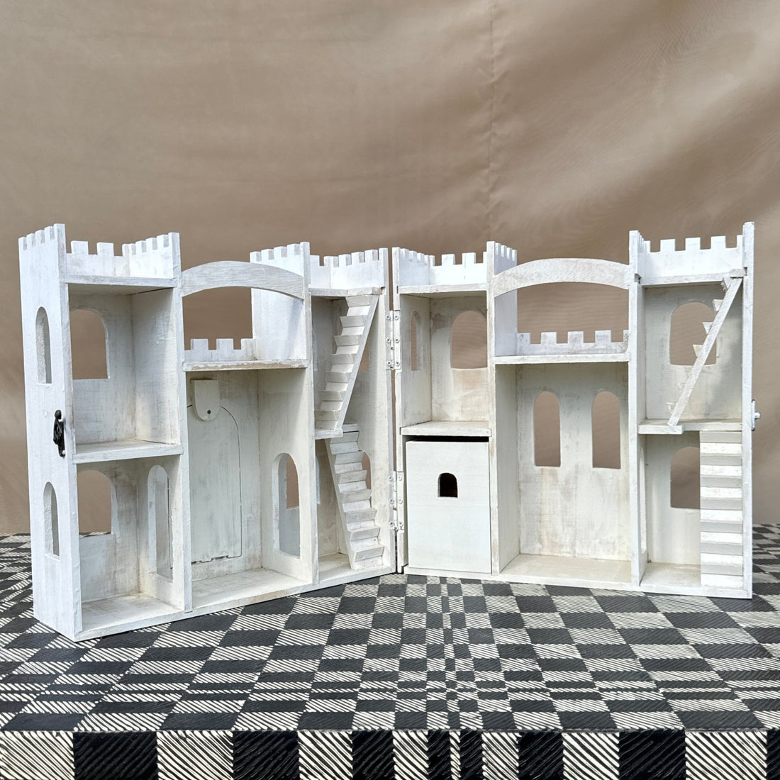 Handmade Wood Trinket Castle Storage - Monte Visión