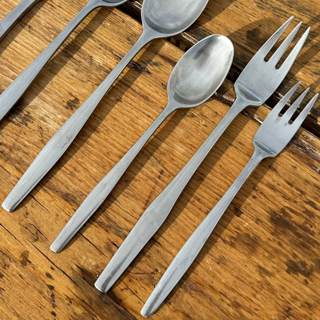 Mid-Century Danish Dansk "Variation V" Flatware & Serveware- Service for 10 - Monte Visión