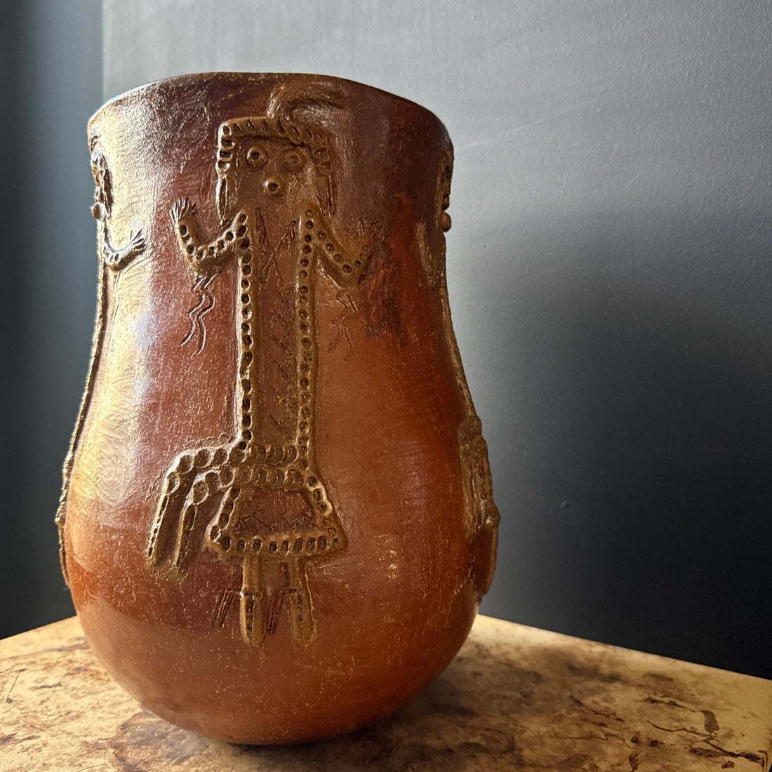 Navajo Corn Maiden Pottery by Faye Tso - Monte Visión