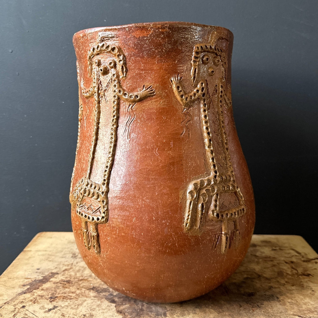 Navajo Corn Maiden Pottery by Faye Tso - Monte Visión