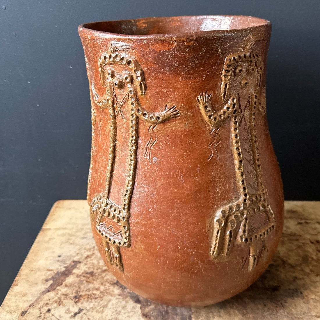 Navajo Corn Maiden Pottery by Faye Tso - Monte Visión