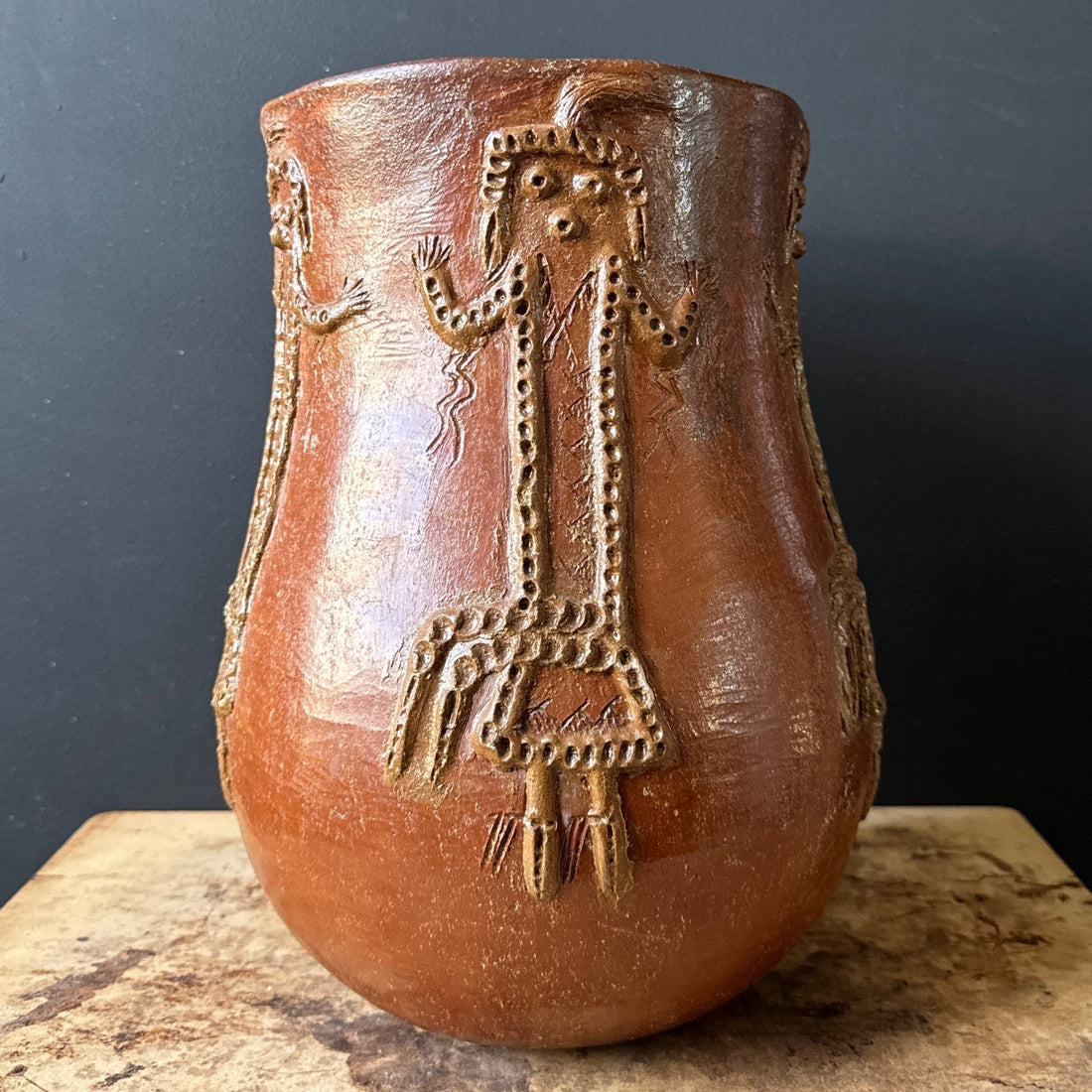 Navajo Corn Maiden Pottery by Faye Tso - Monte Visión
