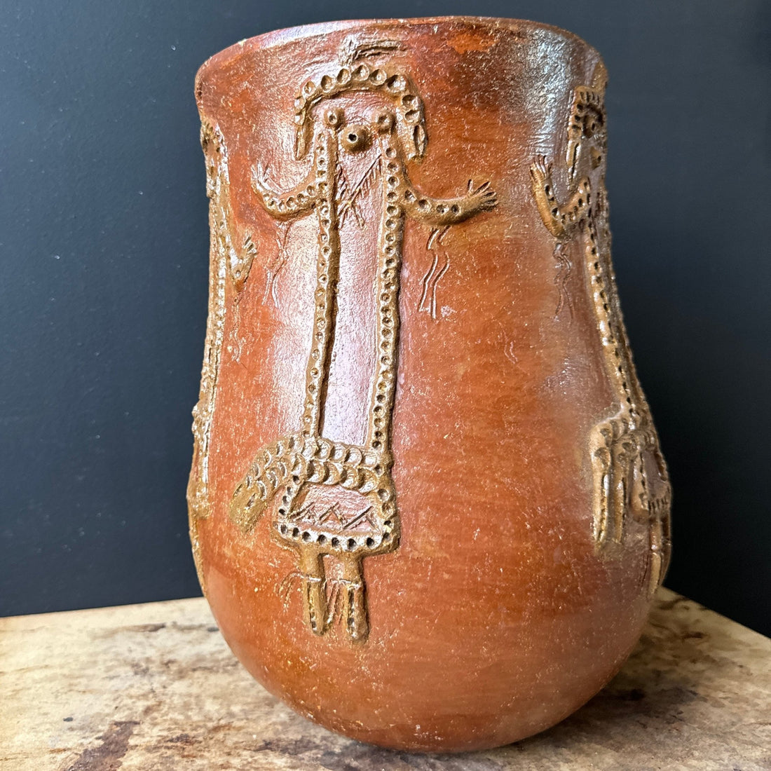 Navajo Corn Maiden Pottery by Faye Tso - Monte Visión
