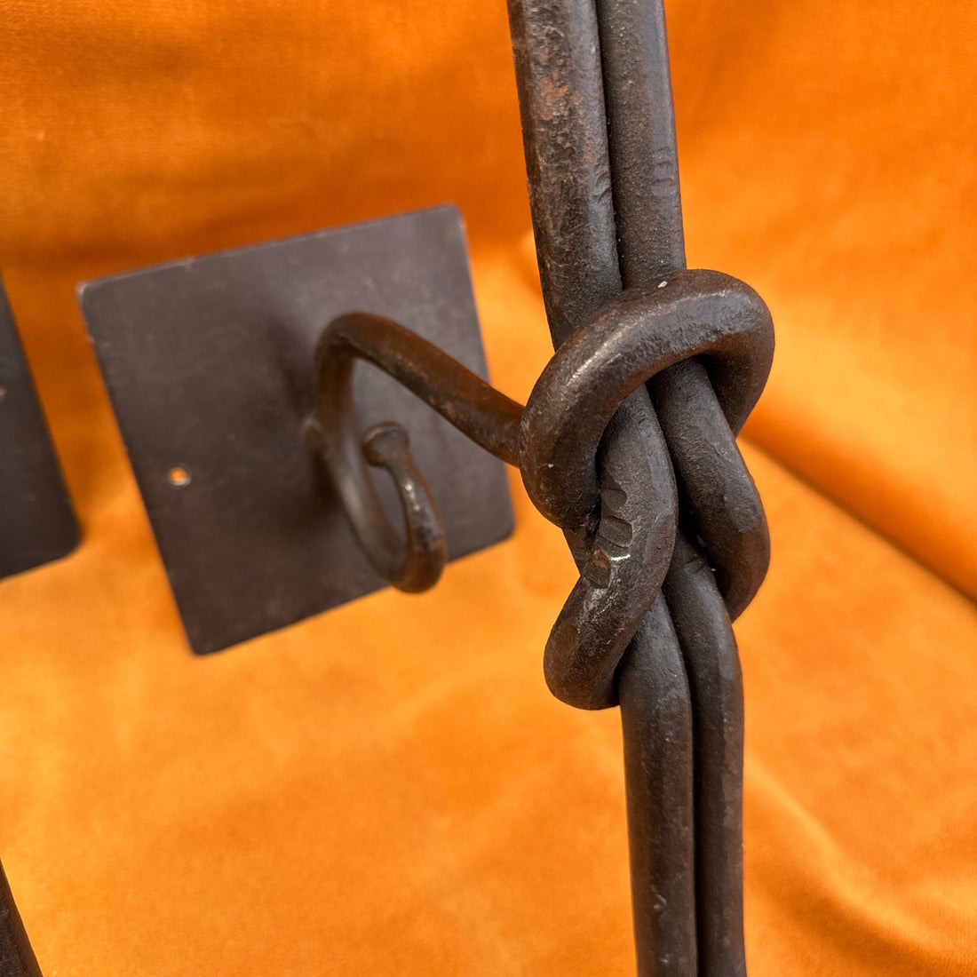 Oversized Hand-Made Wrough Iron Knot Candle Wall Sconces- Set of 2 - Monte Visión