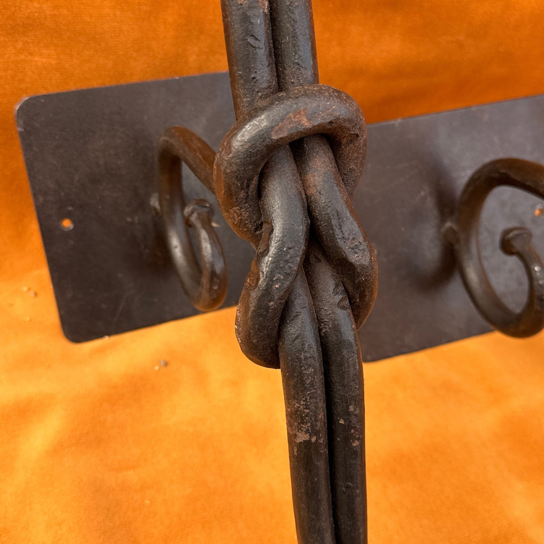 Oversized Hand-Made Wrough Iron Knot Candle Wall Sconces- Set of 2 - Monte Visión