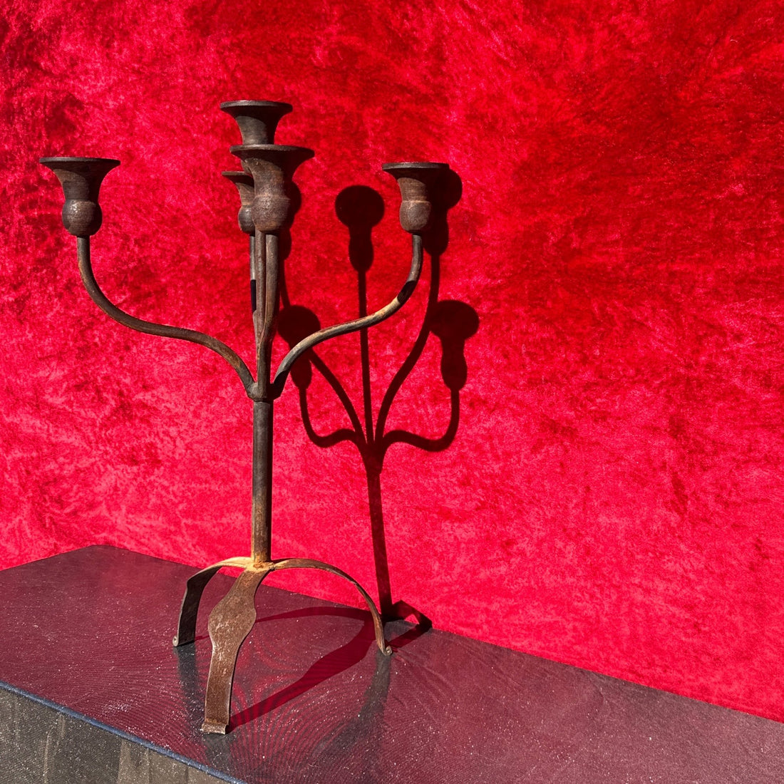 Oversized Heavy Steel Candelabra - Monte Visión