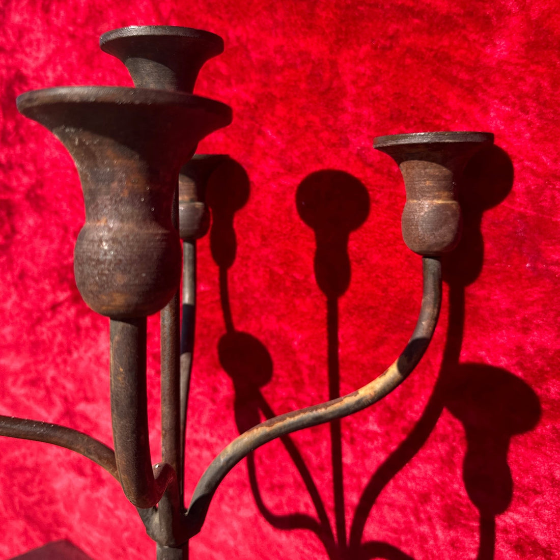 Oversized Heavy Steel Candelabra - Monte Visión