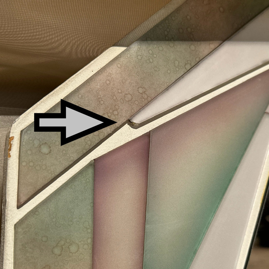 Postmodern Geometric Pastel David Marshall Wall Mirror - Monte Visión