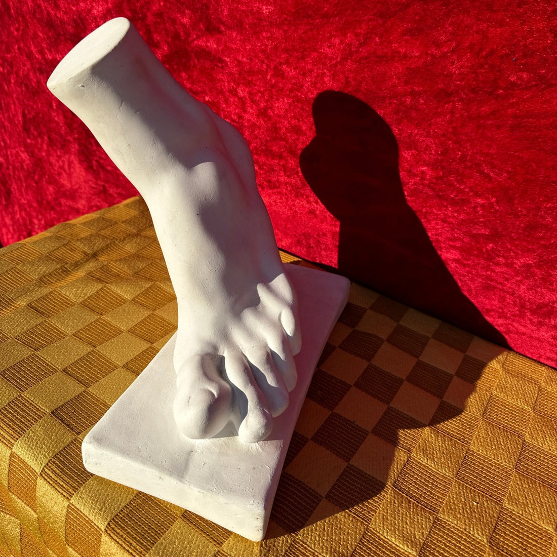 Postmodern Oversized Plaster Male Foot - Monte Visión