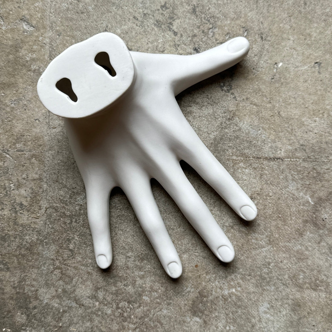 Postmodern Porcelain Wall-Mounted Hand Decor Or Hook - Monte Visión