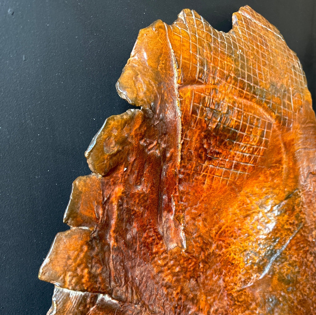 Postmodern Signed Oversized Studio Pottery Wall Art or Bowl - Monte Visión