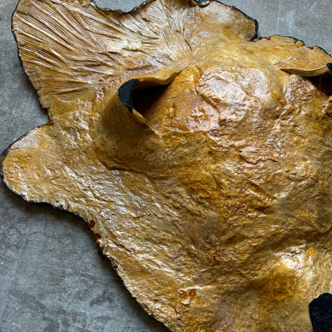 Postmodern Signed Oversized Studio Pottery Wall Art or Bowl - Monte Visión