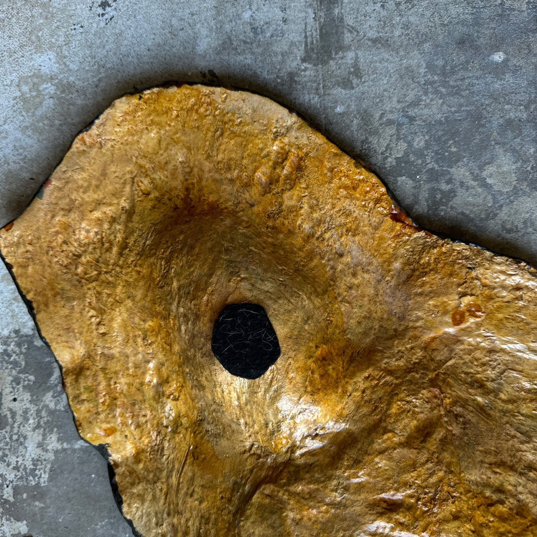 Postmodern Signed Oversized Studio Pottery Wall Art or Bowl - Monte Visión