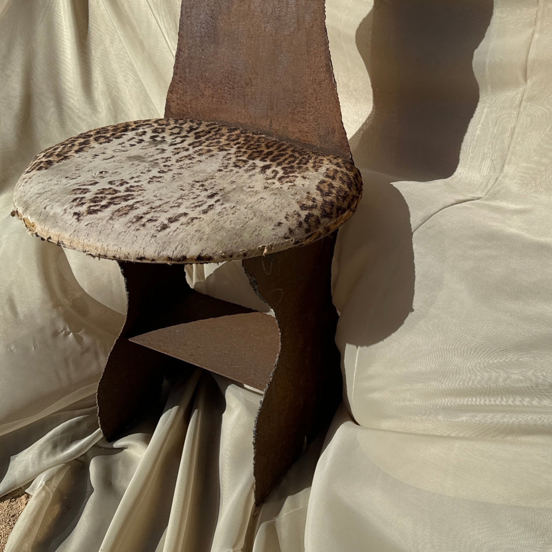 Postmodern Torch-Cut Solid Steel Whimsical Jester Accent Chair - Monte Visión