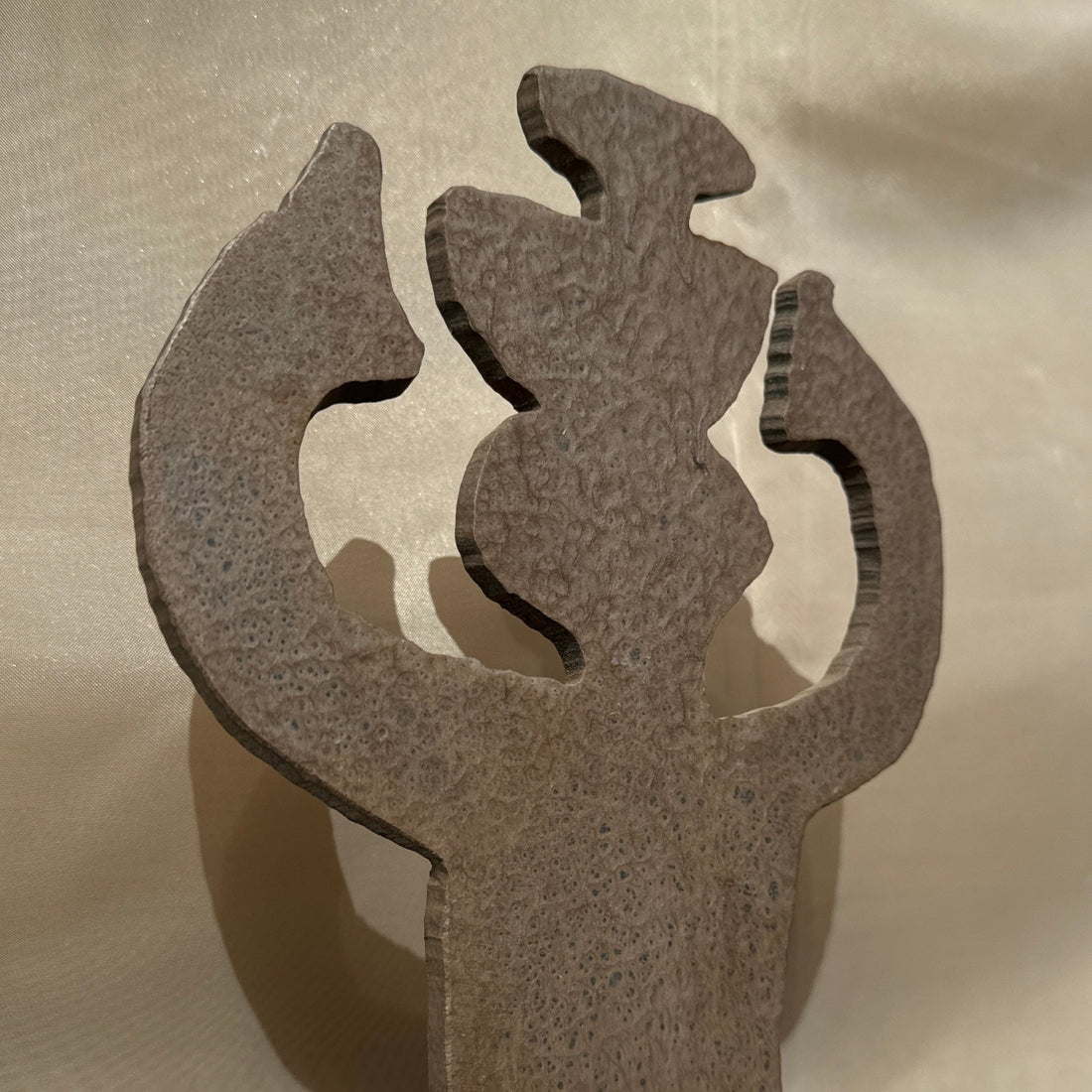 Postmodern Torch-Cut Steel Figurative Sculpture - Monte Visión