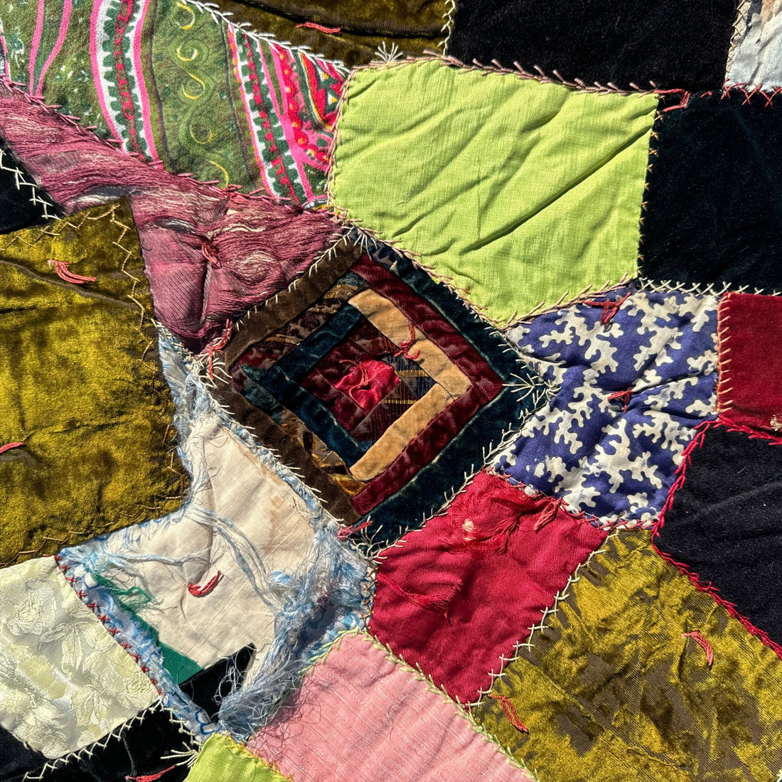 Victorian Children's Crazy Quilt - Monte Visión
