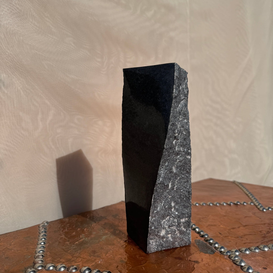 Vintage Carved Granite Twist Vase - Monte Visión