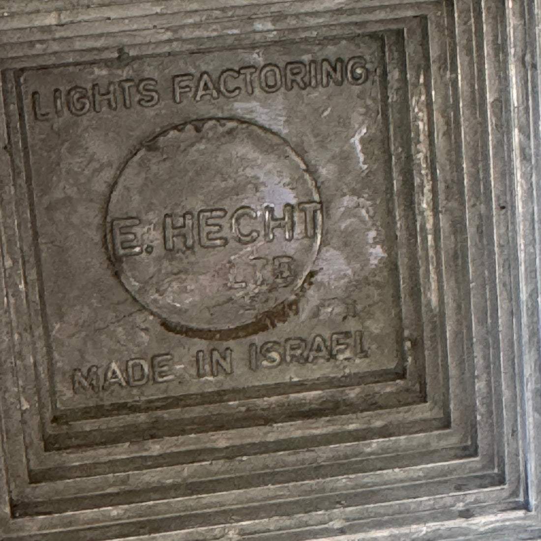 Vintage Cast Pewter Pyramid Candlesticks- Set of 2 - Monte Visión