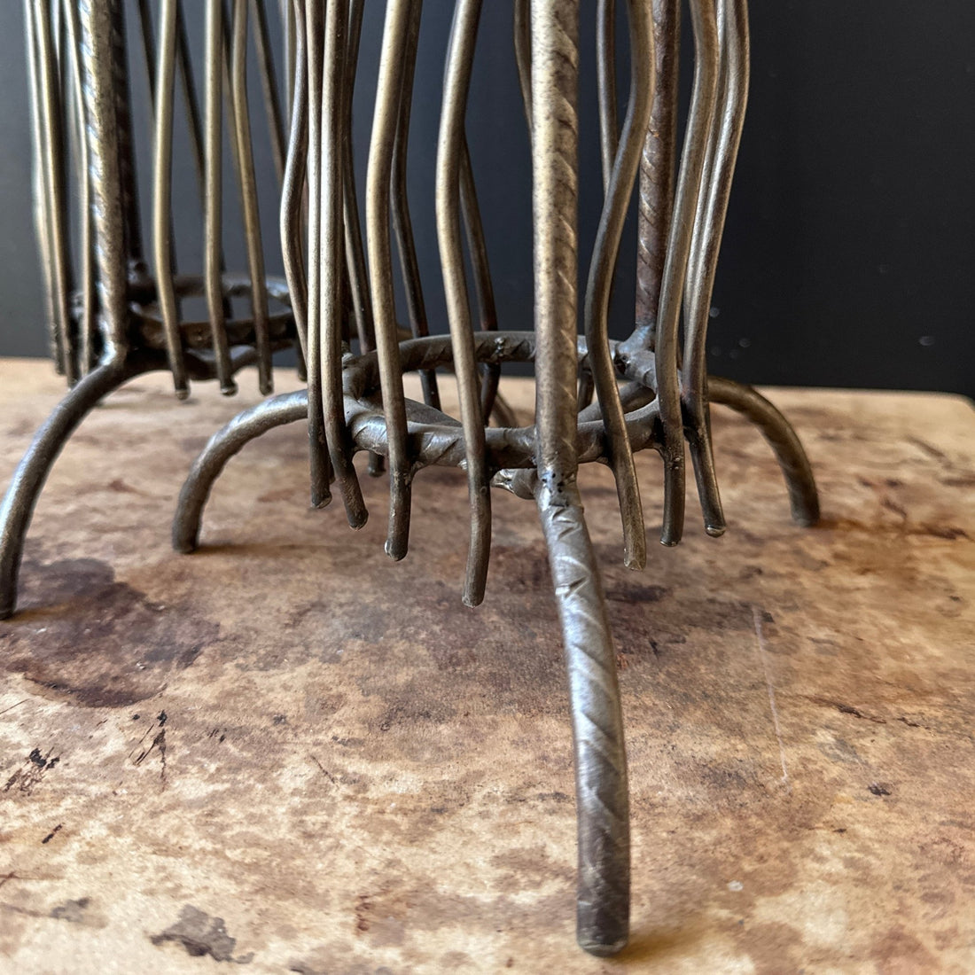 Vintage Chunky Rebar & Metal Candlesticks- Set of 2 - Monte Visión