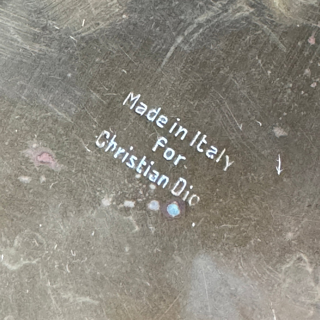 Vintage Italian Gabriella Crespi Christian Dior Brass Half Moon Frame - Monte Visión