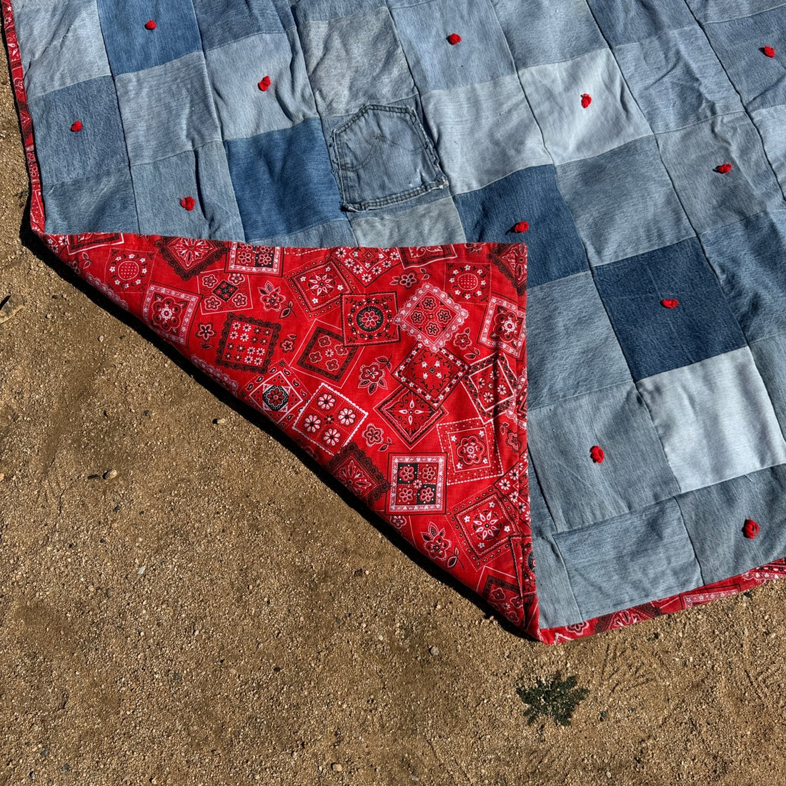 Vintage Levi's Patchwork Quilt - Monte Visión