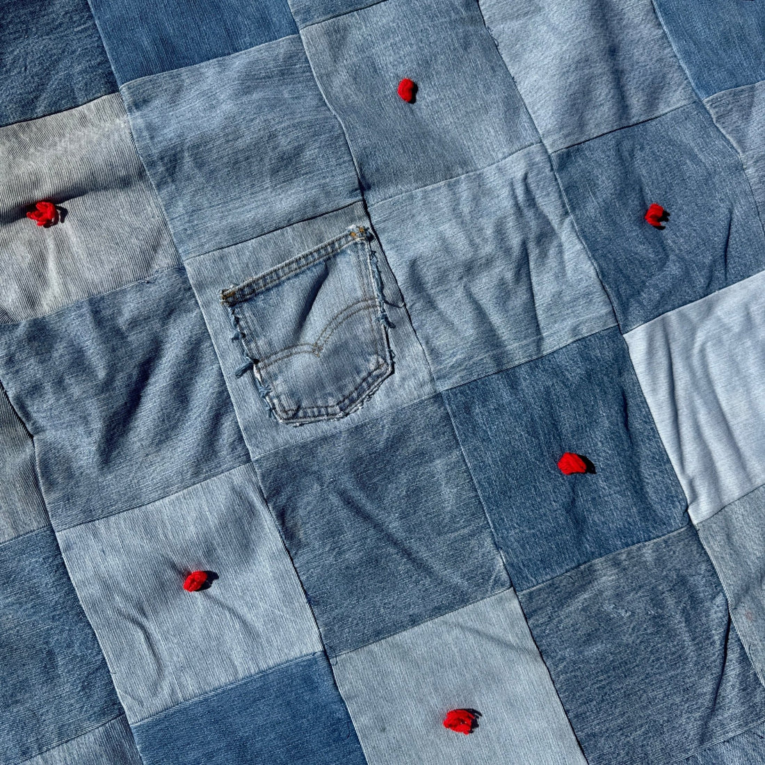 Vintage Levi's Patchwork Quilt - Monte Visión