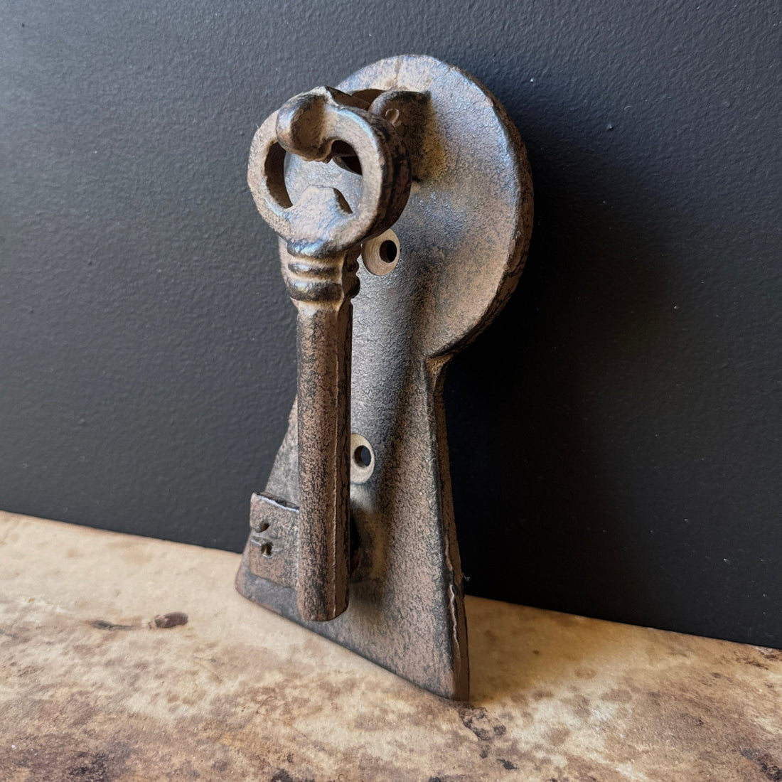 Vintage Metal Oversized Key Door Knocker - Monte Visión