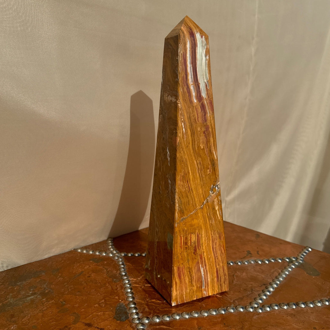 Vintage Onyx Stone Obelisk - Monte Visión