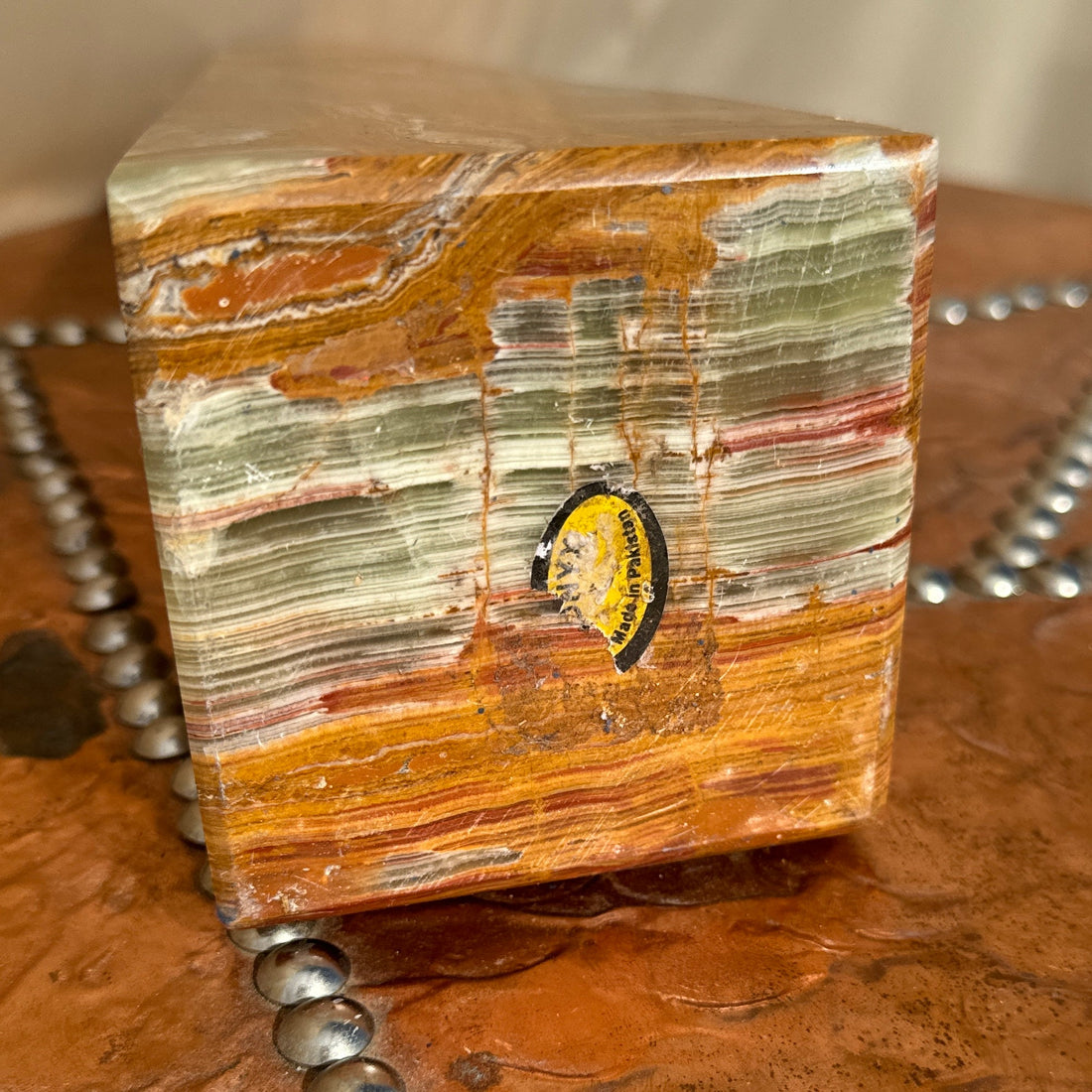 Vintage Onyx Stone Obelisk - Monte Visión