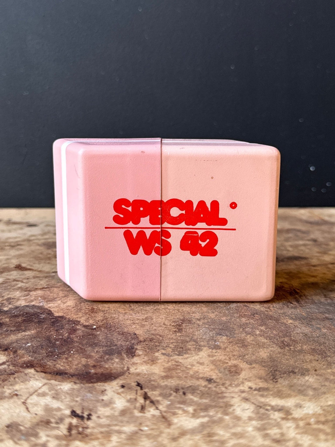 Vintage Plastic Pop Art Eraser Stash Box - Monte Visión