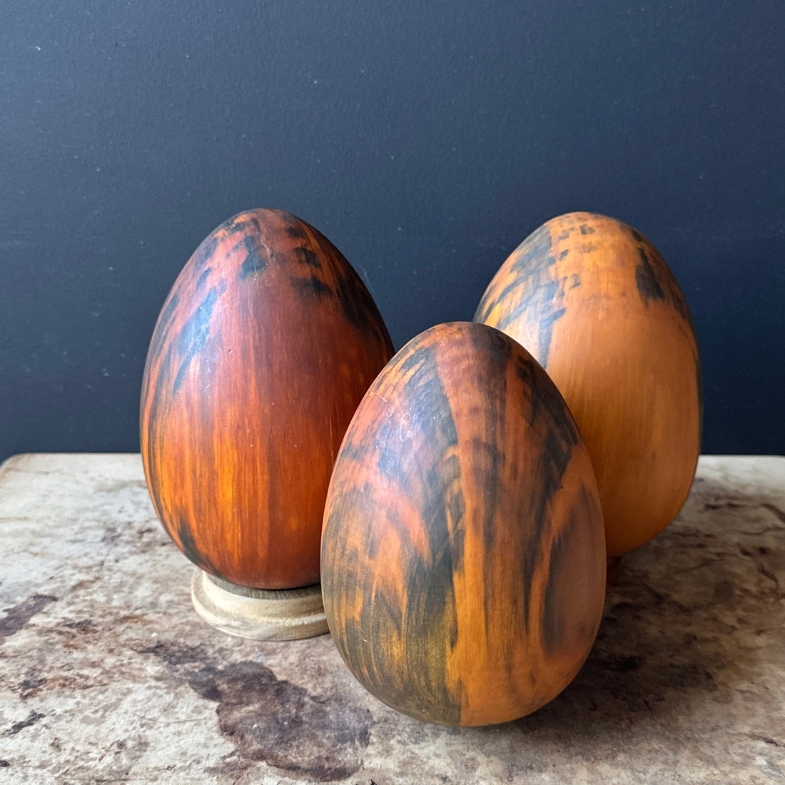 Vintage Ron Kent Wood Egg Forms - Monte Visión