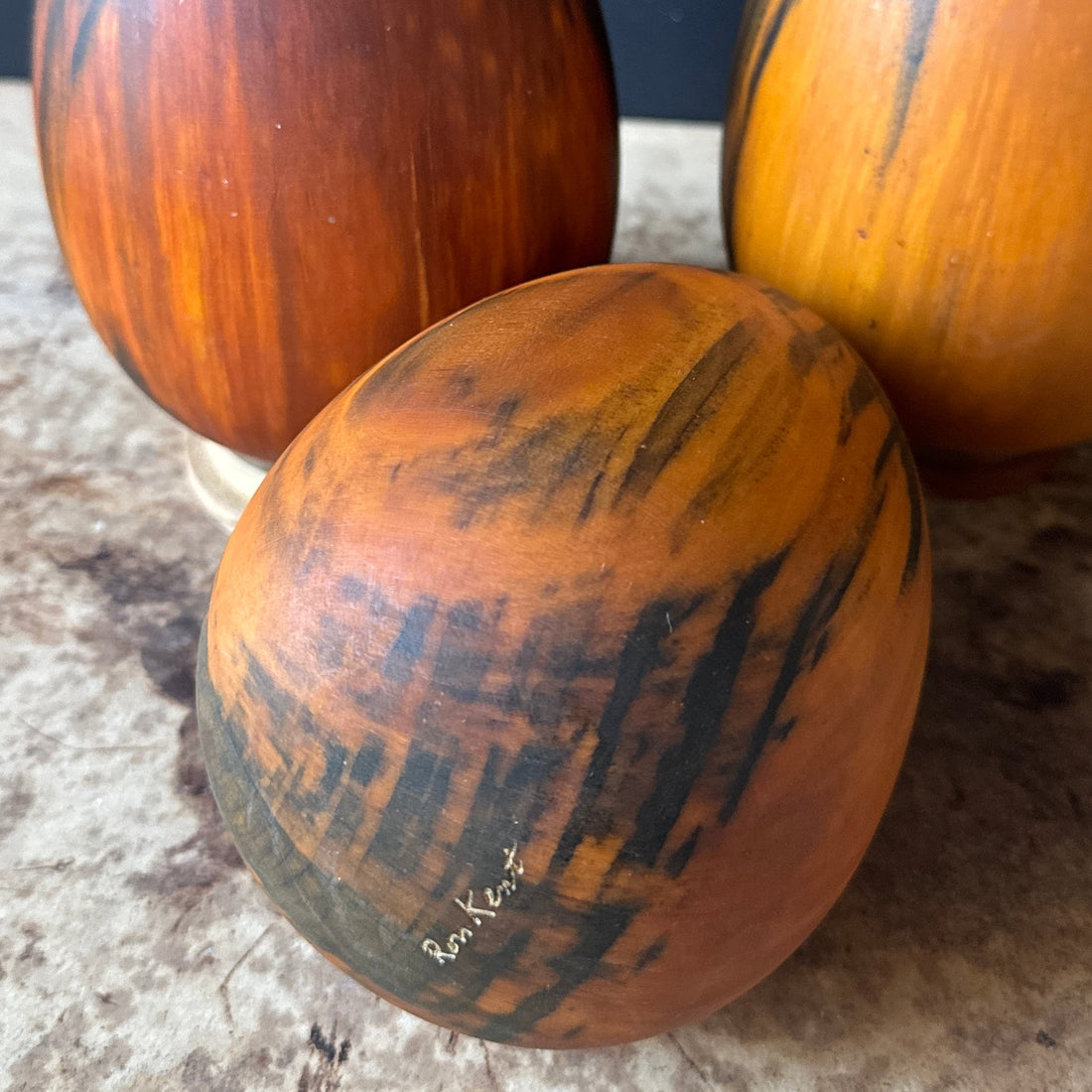 Vintage Ron Kent Wood Egg Forms - Monte Visión
