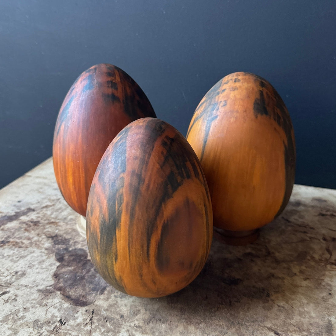 Vintage Ron Kent Wood Egg Forms - Monte Visión