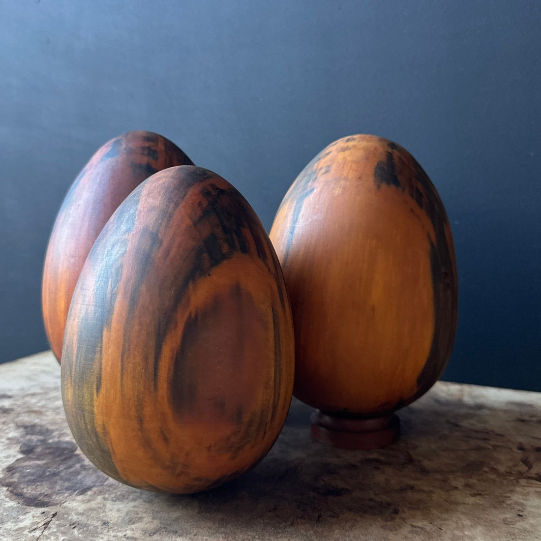 Vintage Ron Kent Wood Egg Forms - Monte Visión
