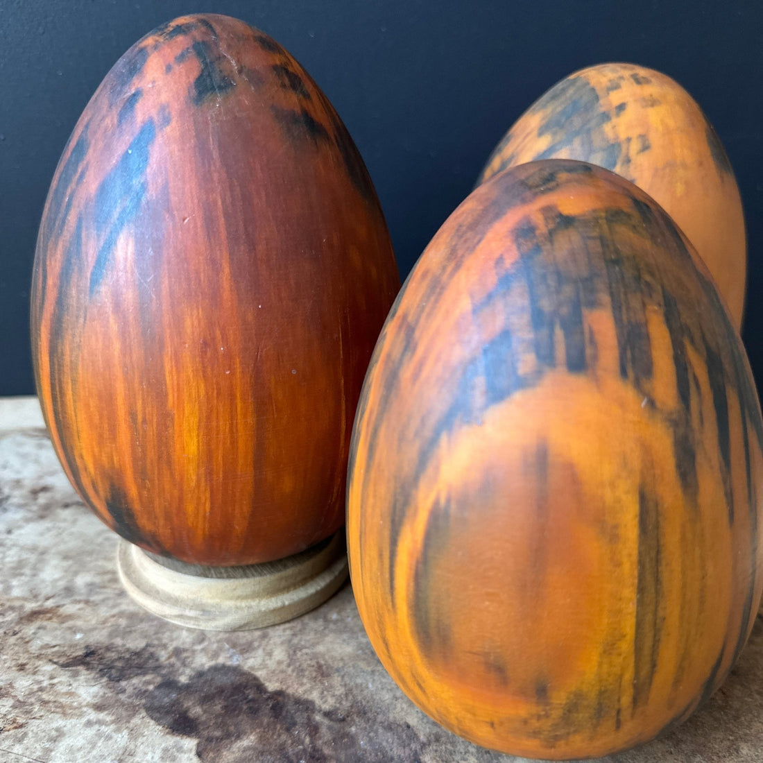 Vintage Ron Kent Wood Egg Forms - Monte Visión