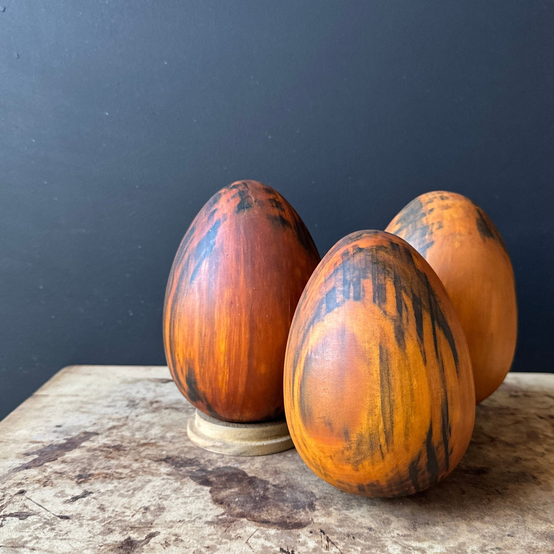 Vintage Ron Kent Wood Egg Forms - Monte Visión