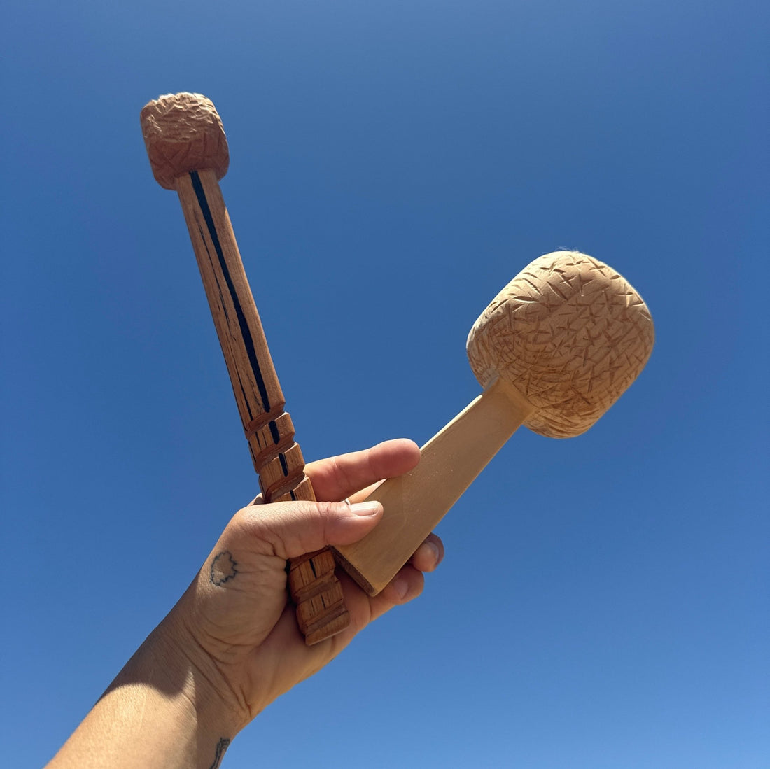 Artist-Made Carved Mallet Objects - Monte Visión