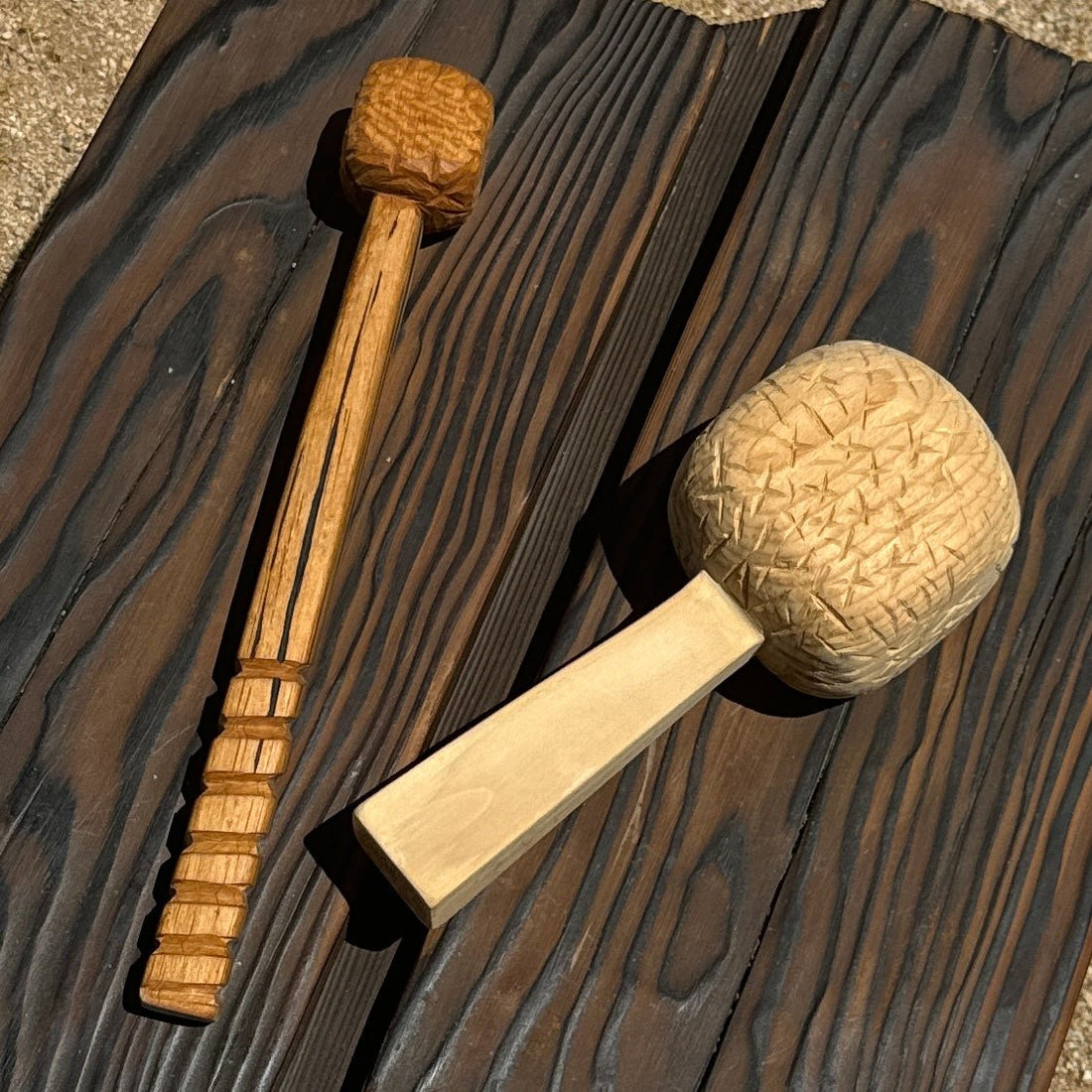 Artist-Made Carved Mallet Objects - Monte Visión